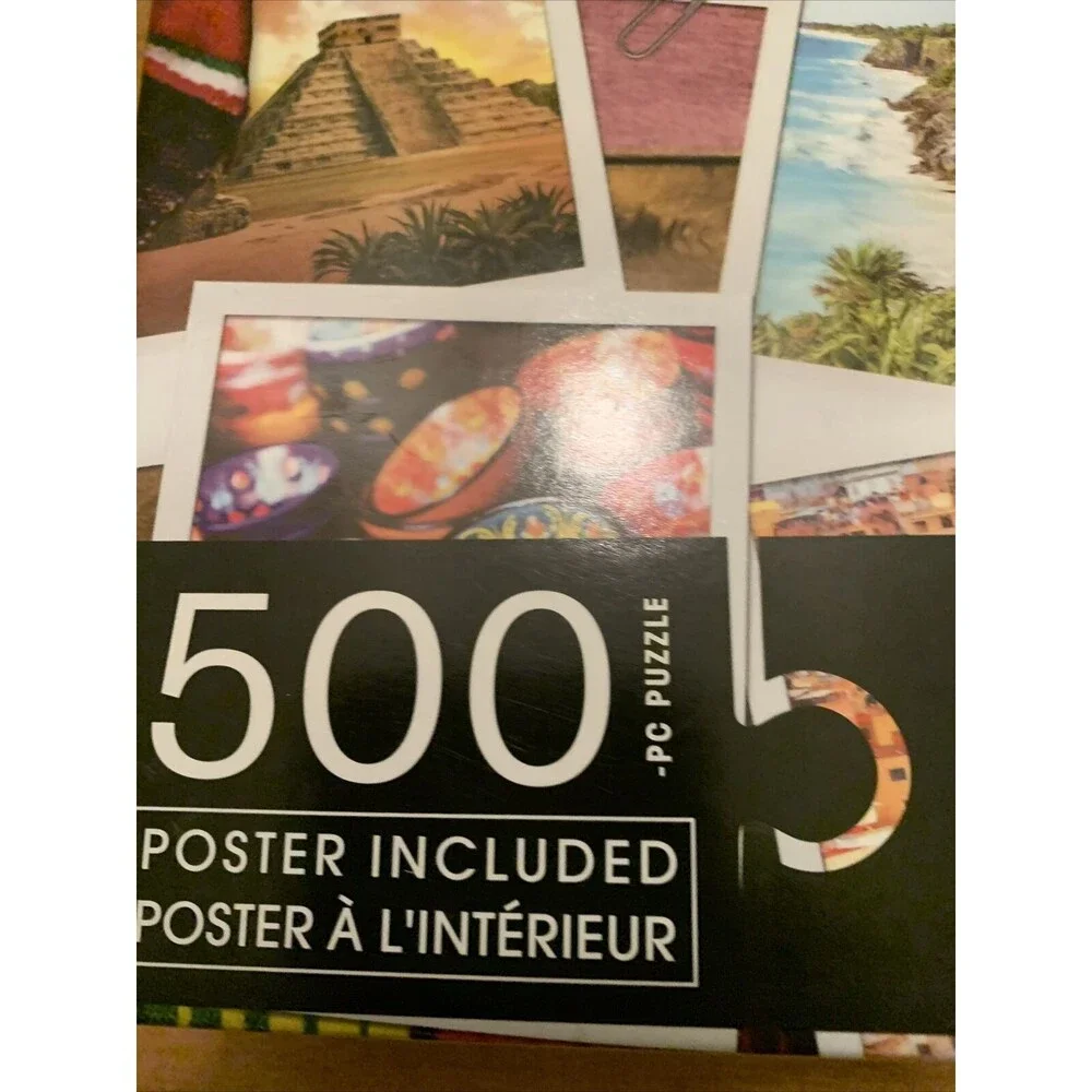 500 Piece Spin Master Jigsaw Puzzle Polaroid Road Trip USA Mexican Memories